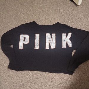 PINK Victoria's Secret Black Sweatshirt